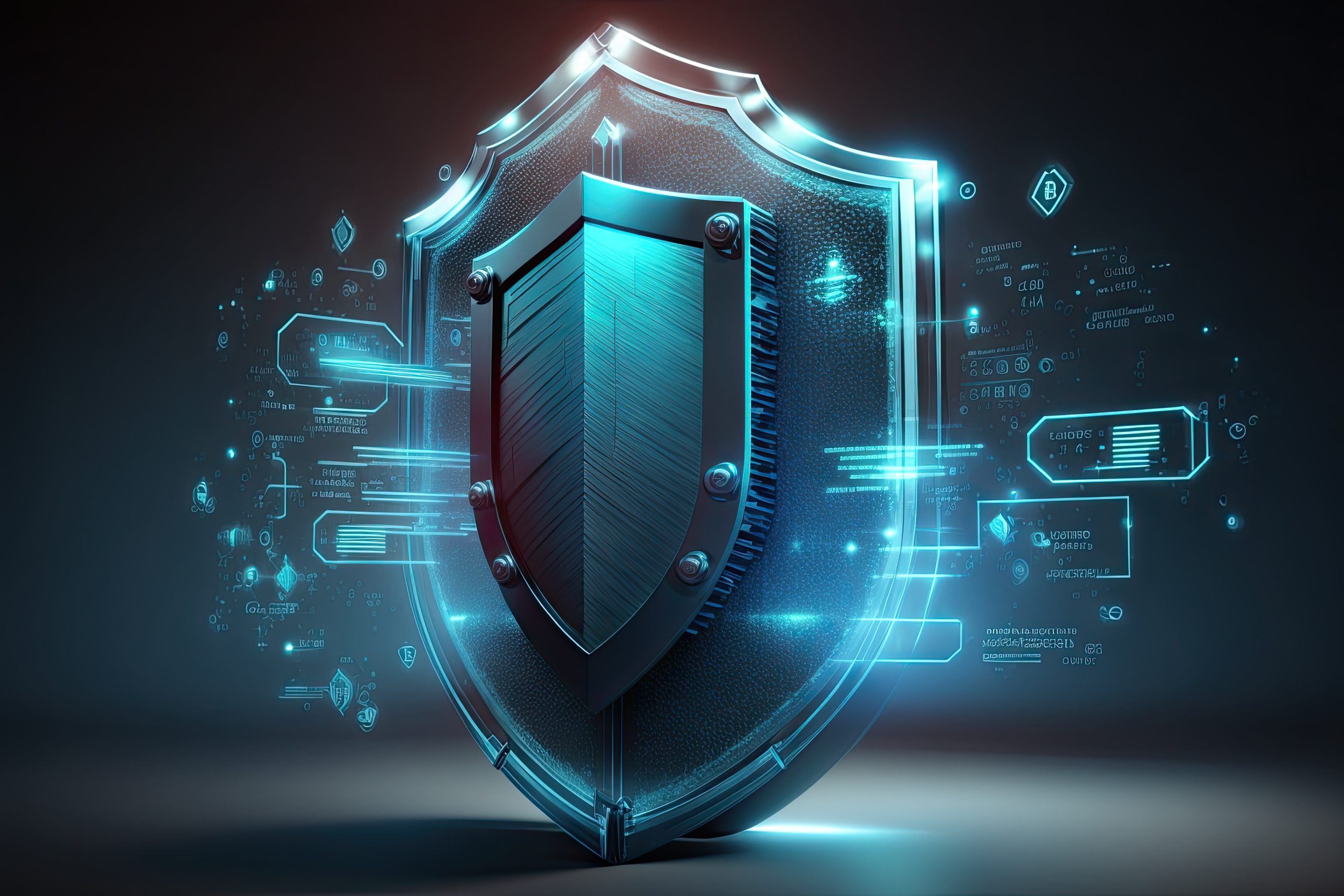 Cybersecurity shield technology representing identity and access management